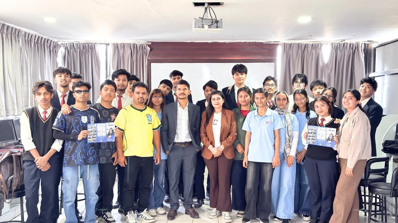 Ravindra Yadav leading a generative AI session at Quest International College
