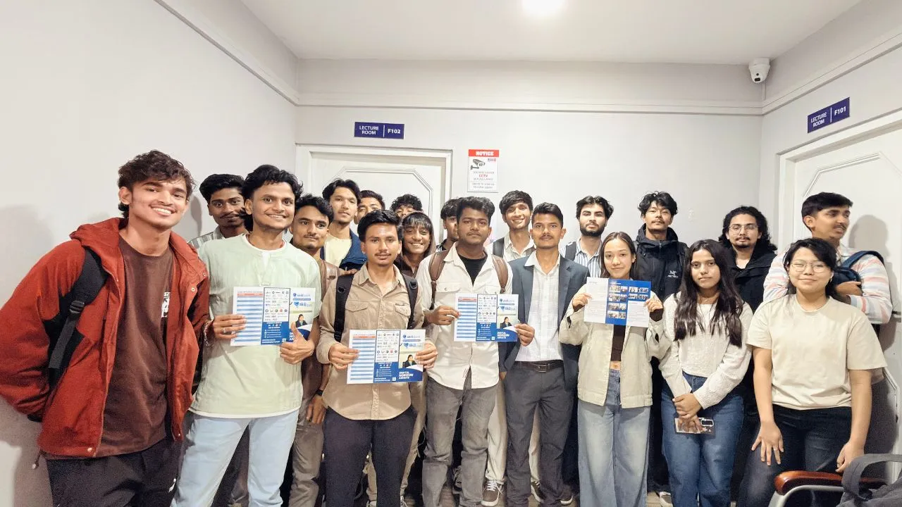 Ravindra Yadav AI session at Lord Buddha Education Foundation College