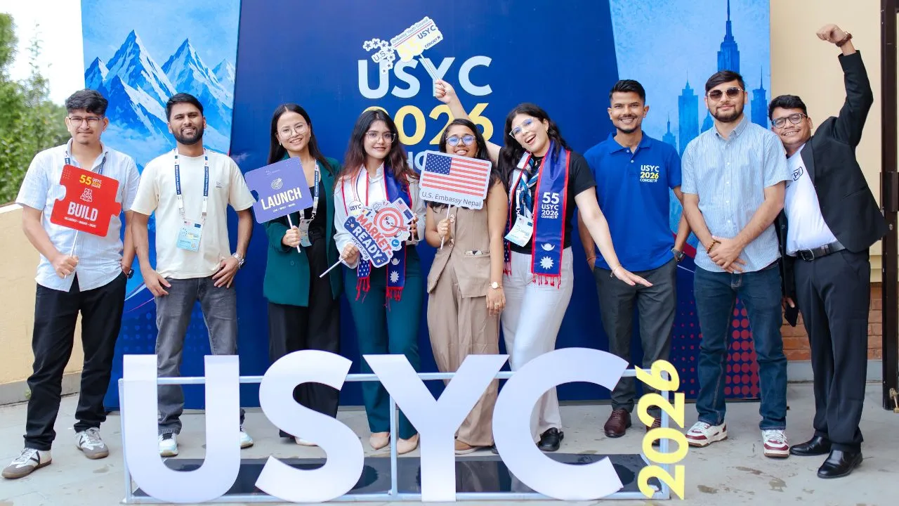 Ravindra Yadav at a USYC Nepal 2026 event
