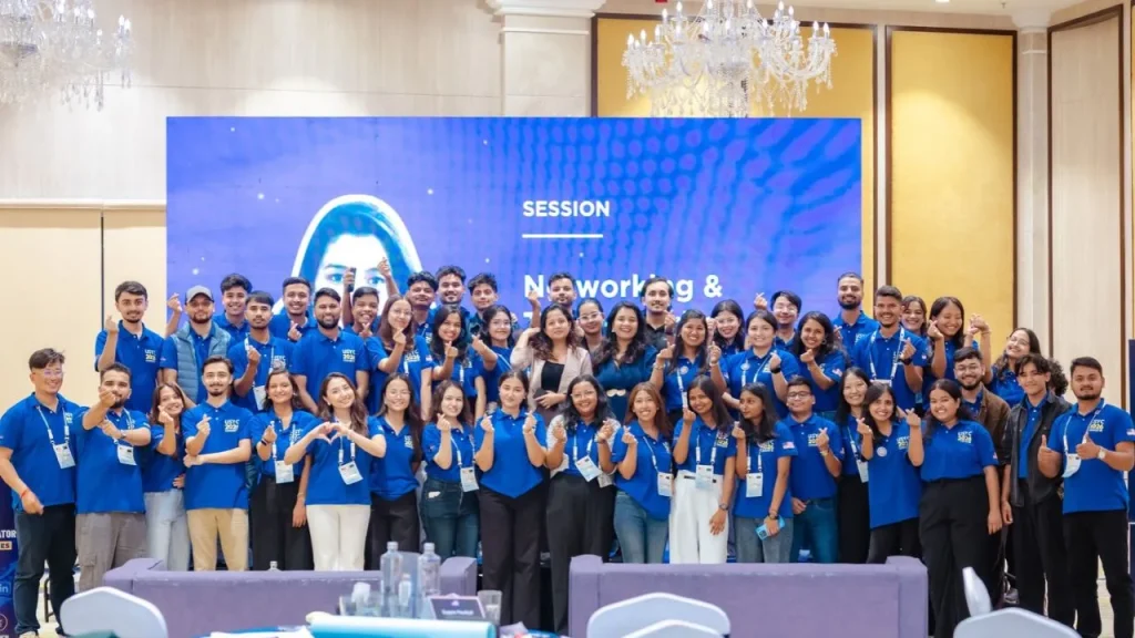 USYC 2026 Council Members during the Business Communication Workshop in Kathmandu